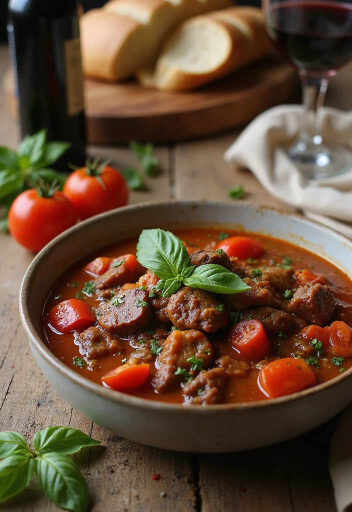 12 Comfort Food Dutch Oven Beef Stew Dishes To Warm Your Night - 4. Italian Beef Stew with Tomatoes and Basil