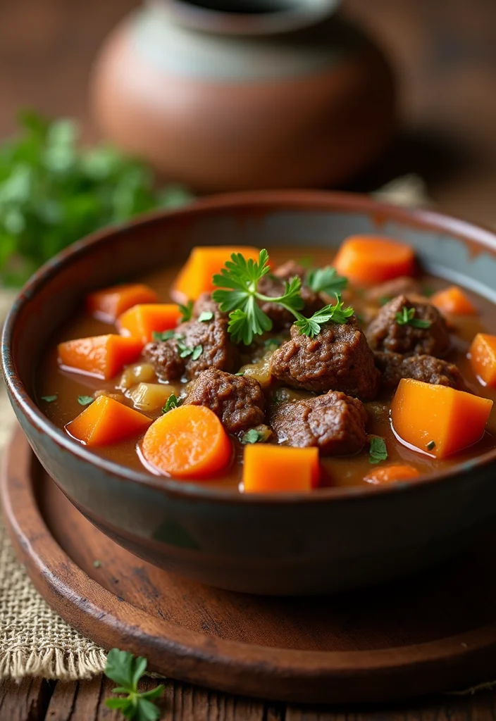 12 Comfort Food Dutch Oven Beef Stew Dishes To Warm Your Night - 8. Beef Stew with Root Vegetables