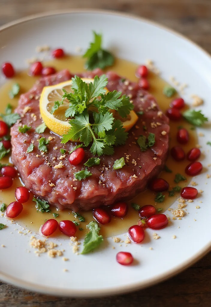 12 Underrated Beef Tartare Recipes Worth Making - 6. Citrus Beef Tartare with Pomegranate