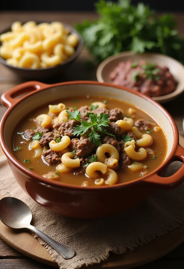 13 Beef And Macaroni Soup Ideas That Make Dinner So Much Easier - 1. Classic Beef and Macaroni Soup