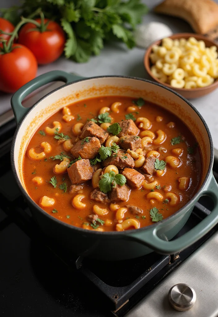13 Beef And Macaroni Soup Ideas That Make Dinner So Much Easier - 8. One-Pot Beef and Macaroni Soup