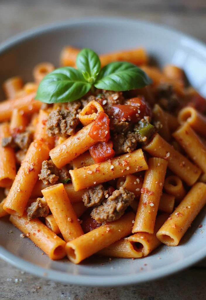 13 Beef Rigatoni Meals Perfect For Weeknight Cooking - 3. Spicy Beef Rigatoni Arrabbiata