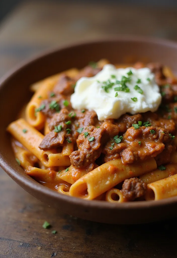13 Beef Rigatoni Meals Perfect For Weeknight Cooking - 5. Creamy Beef Rigatoni with Ricotta