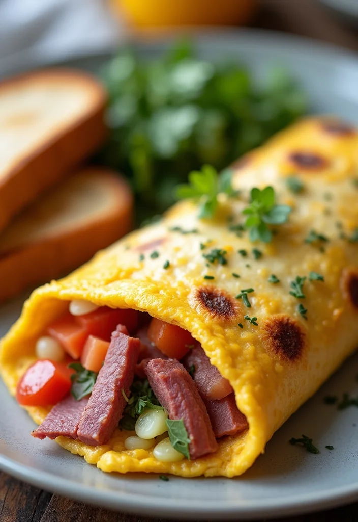 13 Easy Smoked Corned Beef Brisket Meals That Always Impress - 13. Smoked Corned Beef Omelette