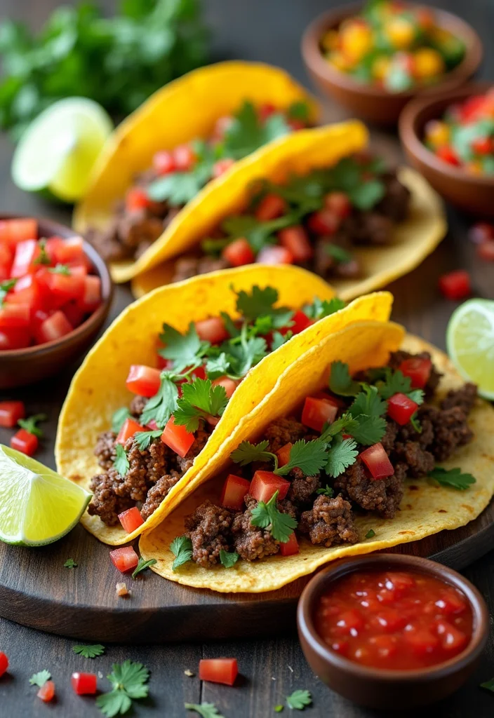 13 Fast & Flavorful Kid Friendly Ground Beef Recipes To Cook This Week - 3. Beef Tacos with Homemade Salsa