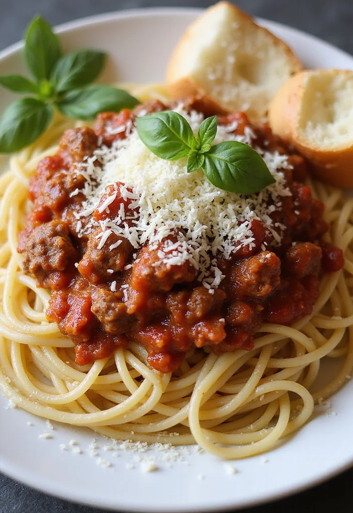13 Fast & Flavorful Kid Friendly Ground Beef Recipes To Cook This Week - 4. Spaghetti and Meat Sauce