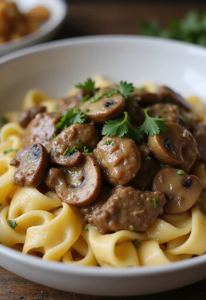 13 Genius Ways To Use Beef Eye Round Steak Tonight - 1. Classic Beef Stroganoff