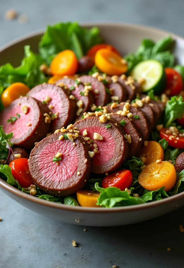 13 Genius Ways To Use Beef Eye Round Steak Tonight - 5. Beef Eye Round Salad Bowls