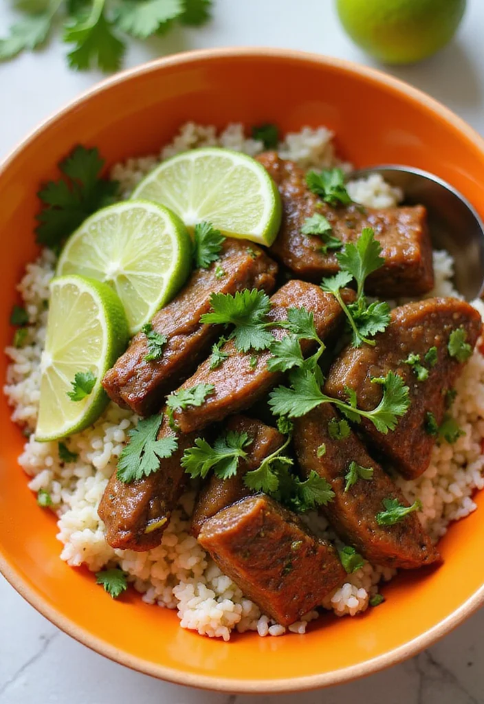 13 Korean Beef Bowl Recipes Packed With Big Flavor - 11. Cilantro Lime Beef Bowl