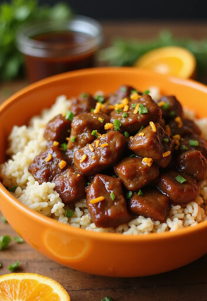 13 Korean Beef Bowl Recipes Packed With Big Flavor - 13. Orange Soy Beef Bowl