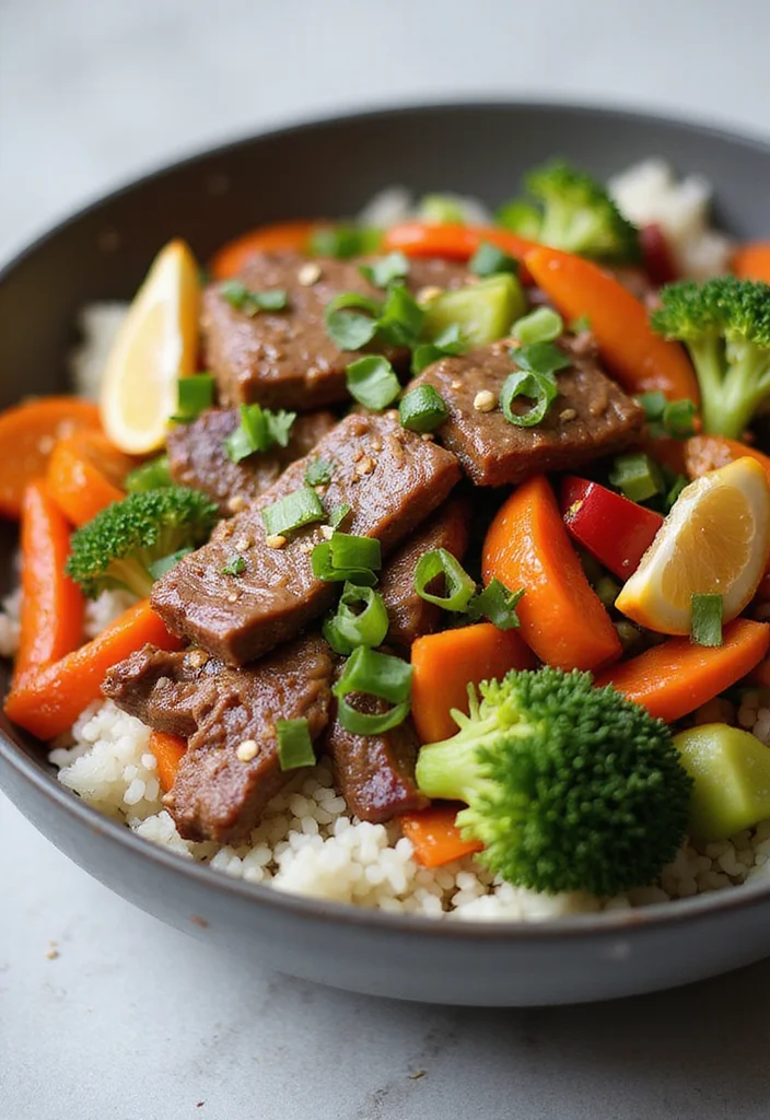 13 Korean Beef Bowl Recipes Packed With Big Flavor - 8. Beef and Vegetable Stir-Fry Bowl
