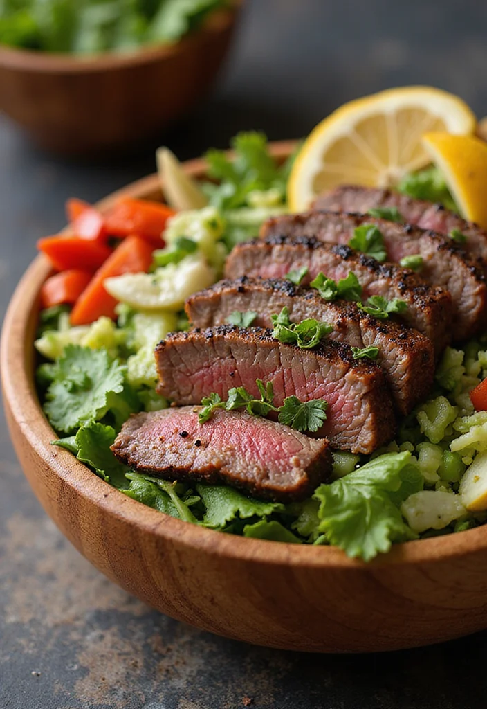 13 Must Try Black Pepper Beef Dishes For Busy Nights - 7. Black Pepper Beef Salad Bowl