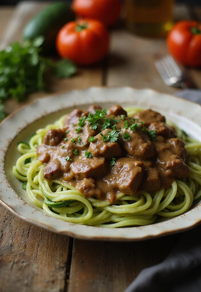 13 Underrated Keto Beef Recipes Worth Making - 1. Slow Cooker Beef Stroganoff