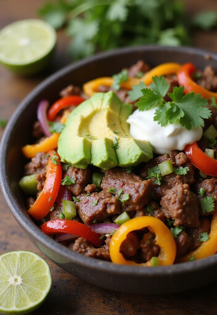 13 Underrated Keto Beef Recipes Worth Making - 13. Beef Fajita Bowl
