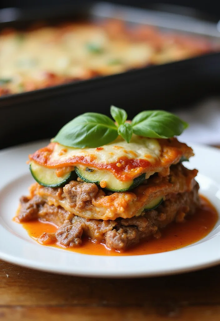 13 Underrated Keto Beef Recipes Worth Making - 7. Low-Carb Beef Zucchini Lasagna