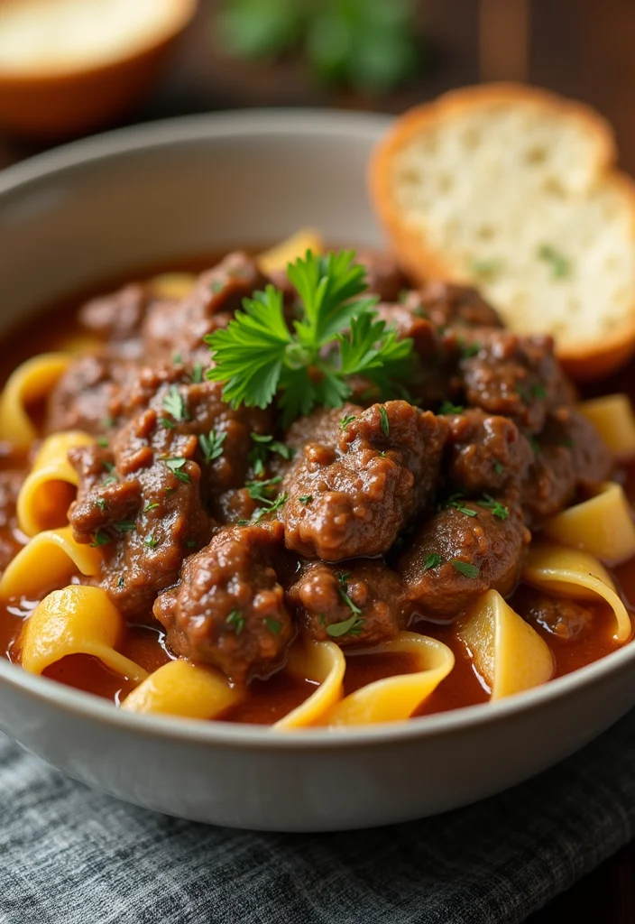 14 Crowd Pleaser Crock Pot Beef And Noodles Ideas You’ll Save Immediately - 1. Classic Beef and Noodles