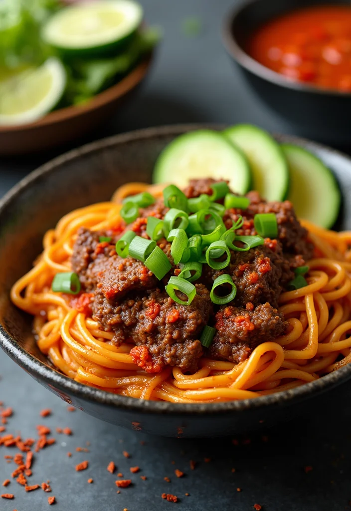 14 Crowd Pleaser Crock Pot Beef And Noodles Ideas You’ll Save Immediately - 3. Spicy Beef and Noodles