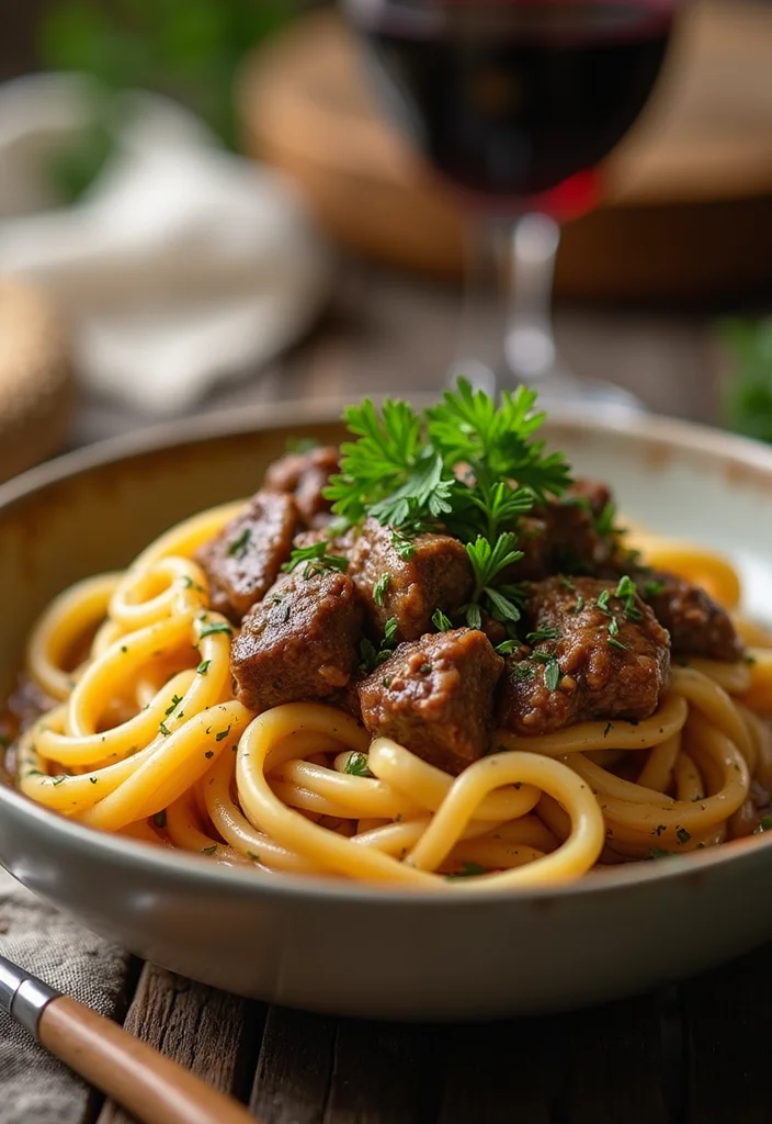 14 Crowd Pleaser Crock Pot Beef And Noodles Ideas You’ll Save Immediately - 4. Beef Stroganoff Noodles