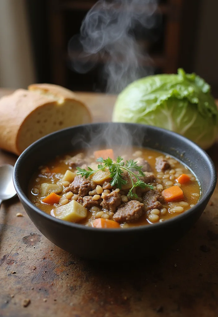 14 Fast & Flavorful Ground Beef Barley Soup Recipes To Cook This Week - 14. Ground Beef Barley Soup with Cabbage
