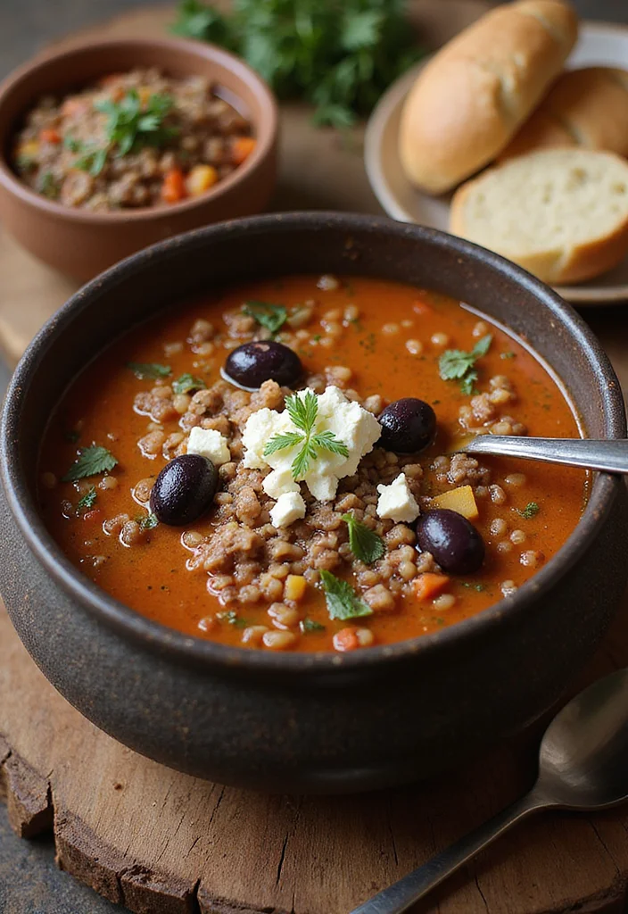 14 Fast & Flavorful Ground Beef Barley Soup Recipes To Cook This Week - 6. Mediterranean Ground Beef Barley Soup
