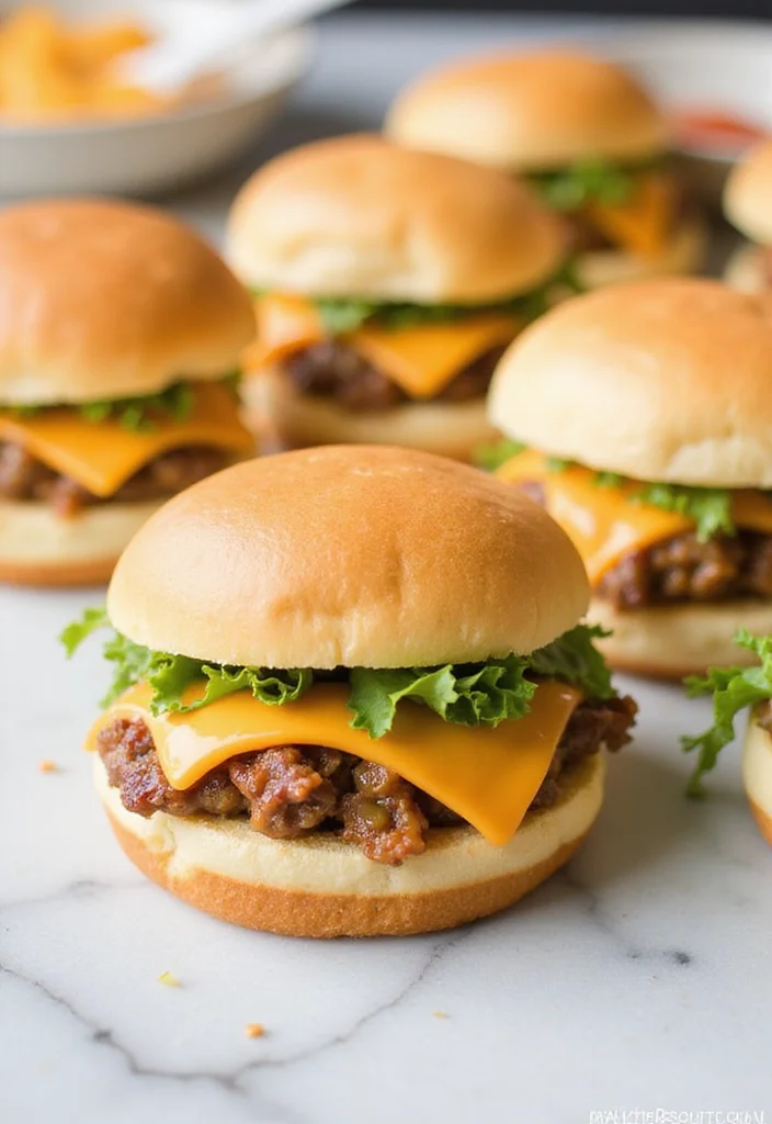 14 Genius Ways To Use Hawaiian Roll Sliders Ground Beef Tonight - 1. Classic Cheeseburger Slides