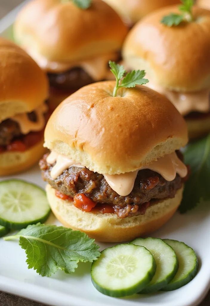 14 Genius Ways To Use Hawaiian Roll Sliders Ground Beef Tonight - 6. Sliders with Spicy Sriracha Mayo