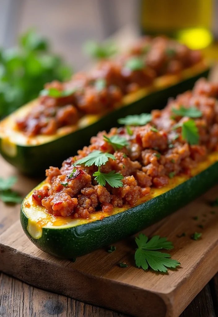 14 Whole 30 Ground Beef Recipes That Taste Incredible - 4. Beef Zucchini Boats