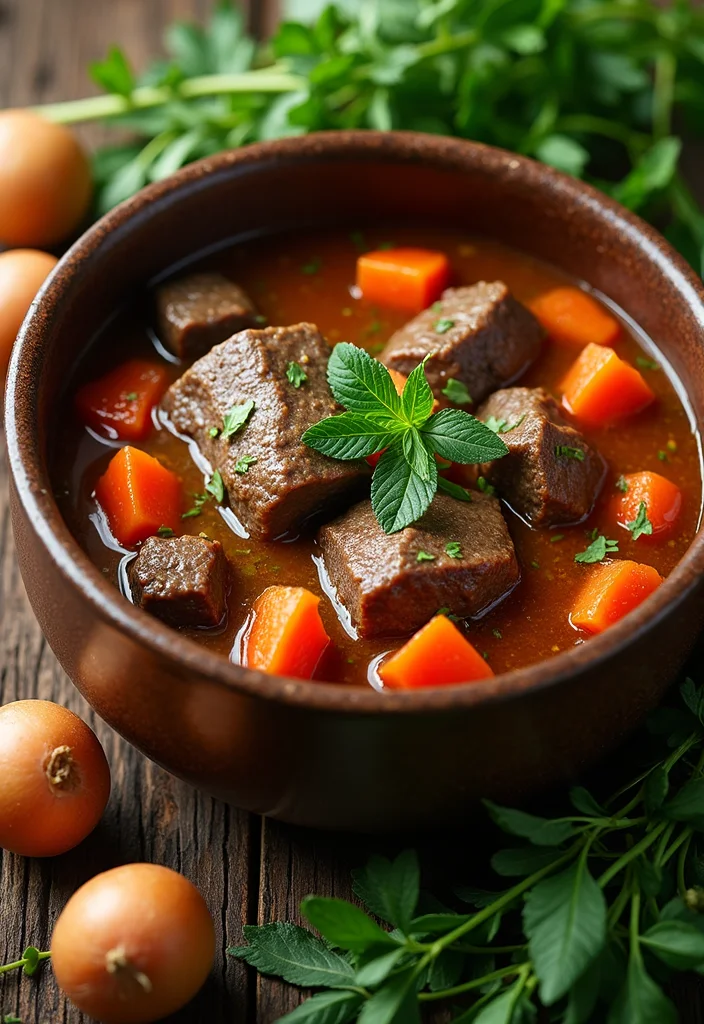 15 Crowd Pleaser Jamaican Beef Stew Ideas You’ll Save Immediately - 14. Herb-Infused Beef Stew