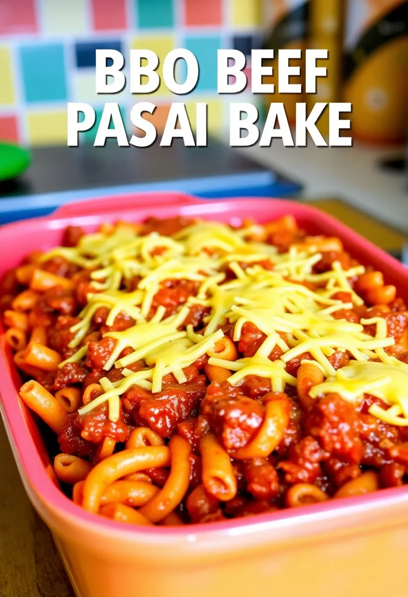 15 Easy Baked Pasta With Ground Beef Meals That Always Impress - 13. BBQ Beef Pasta Bake