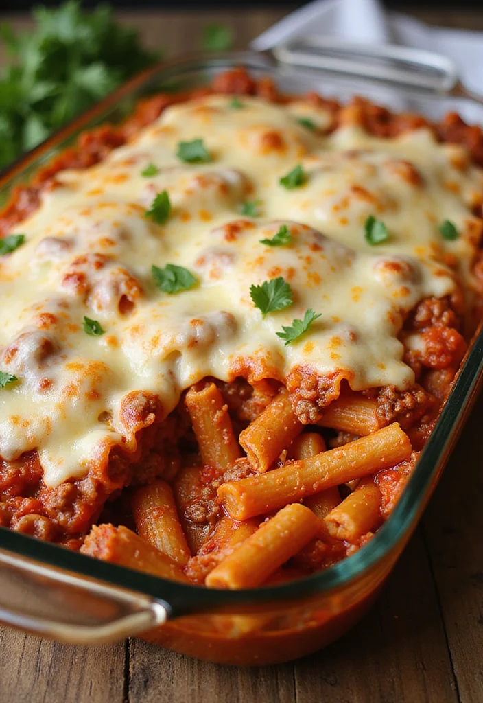 15 Easy Baked Pasta With Ground Beef Meals That Always Impress - 2. Cheesy Baked Ziti