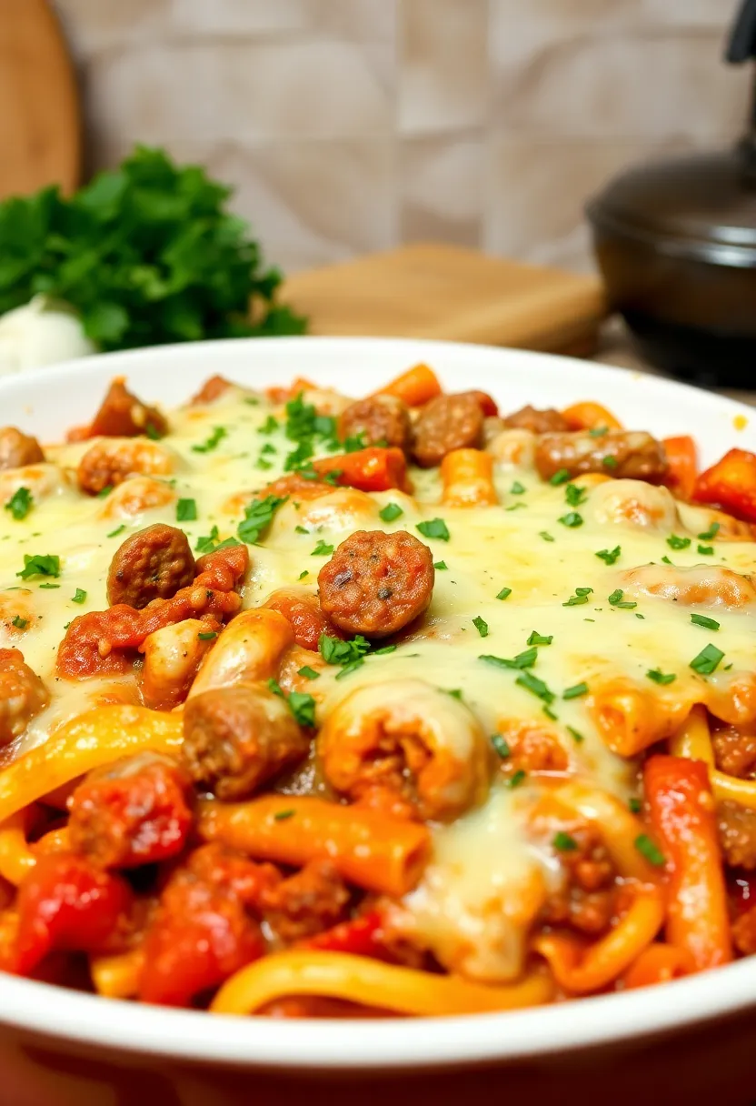 15 Easy Baked Pasta With Ground Beef Meals That Always Impress - 5. Italian Sausage and Beef Pasta Bake