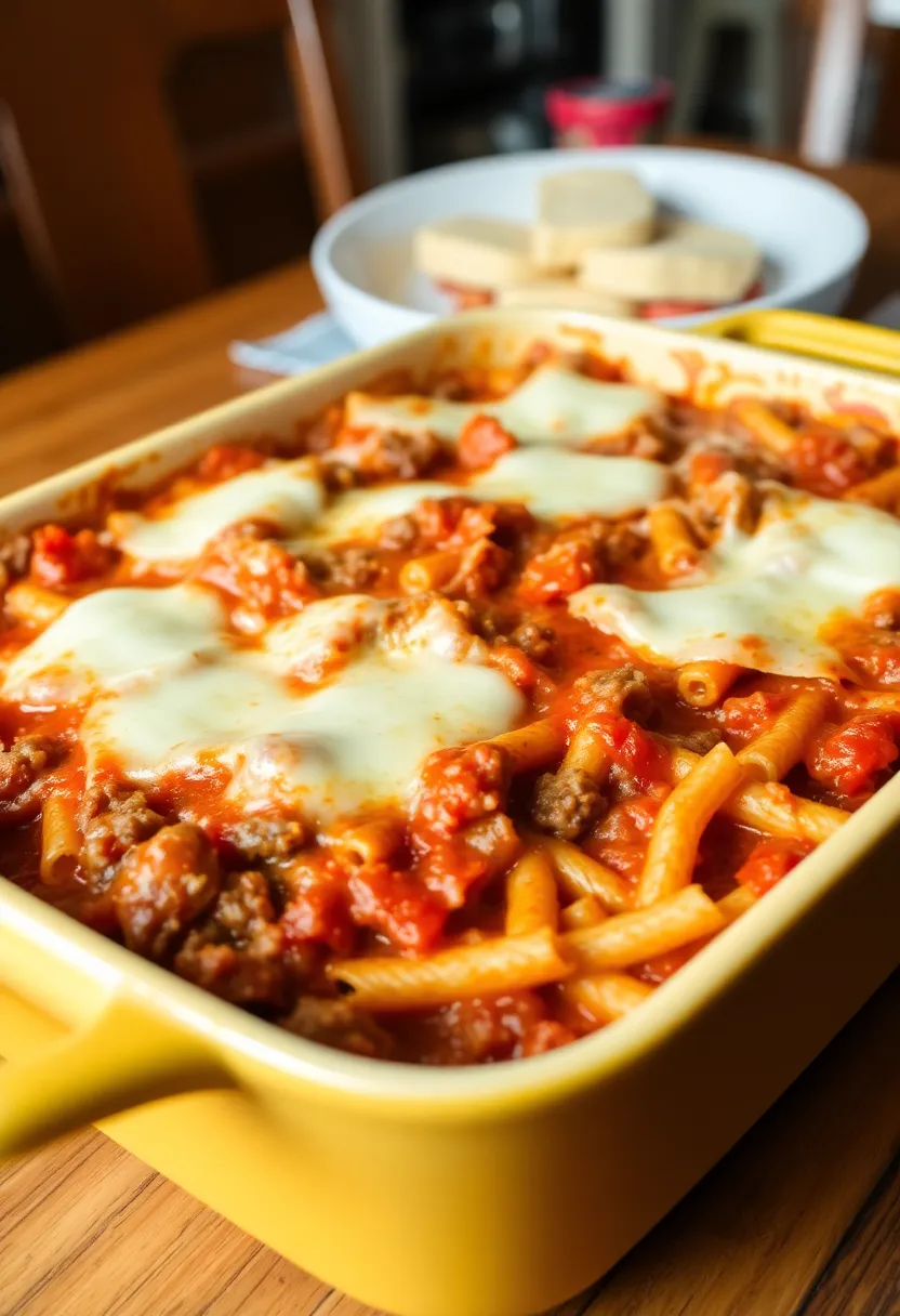 15 Easy Baked Pasta With Ground Beef Meals That Always Impress - 8. Beef and Tomato Pasta Bake