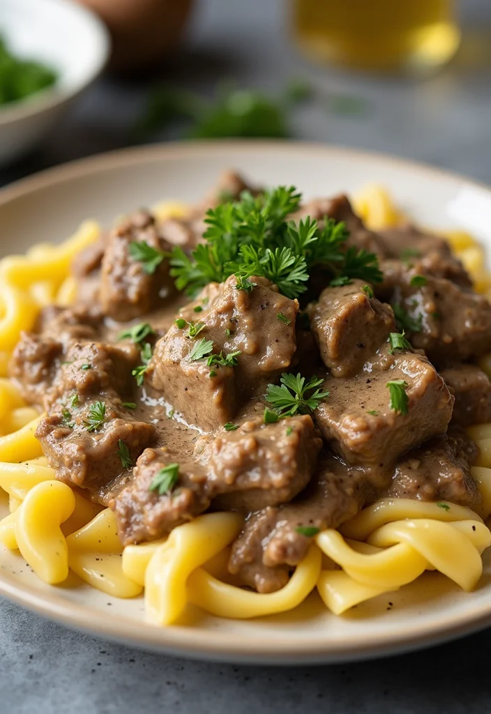 16 Beef Brisket Slow Cooker Meals Perfect For Weeknight Cooking - 8. Beef Brisket Stroganoff