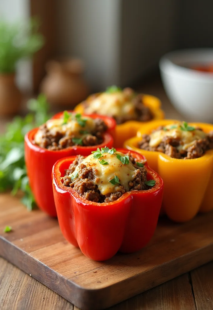 16 Easy Ground Beef Taco Meals That Always Impress - 6. Ground Beef Taco Stuffed Peppers