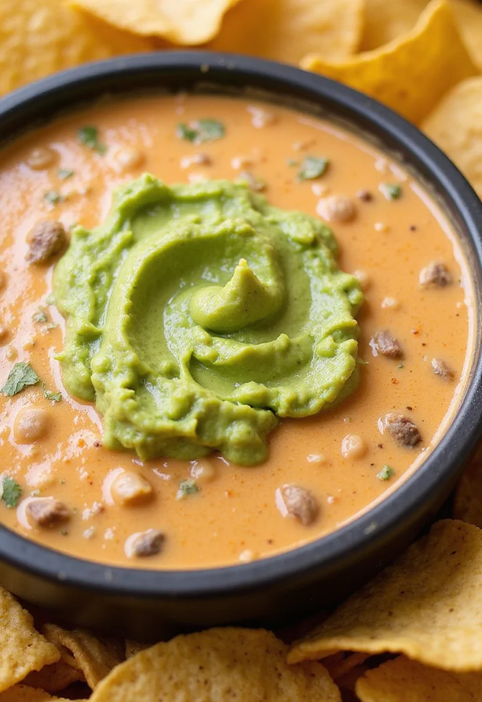 16 Must Try Beef Queso Dip Dishes For Busy Nights - 11. Beef Queso Dip with Avocado