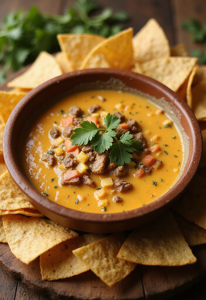 16 Must Try Beef Queso Dip Dishes For Busy Nights - 13. Beef Queso Dip with Herbs