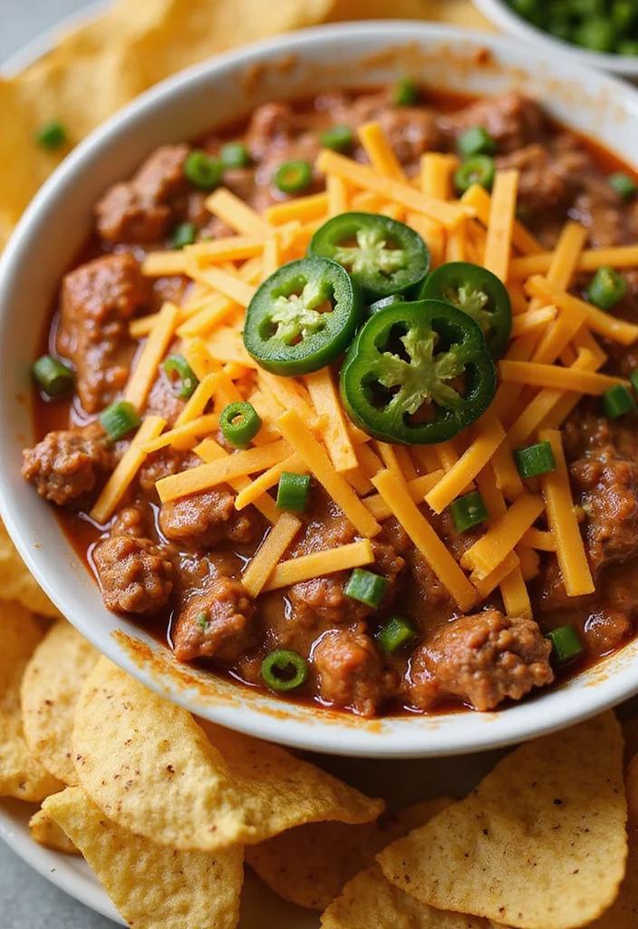 16 Must Try Beef Queso Dip Dishes For Busy Nights - 2. Spicy Beef Queso Dip