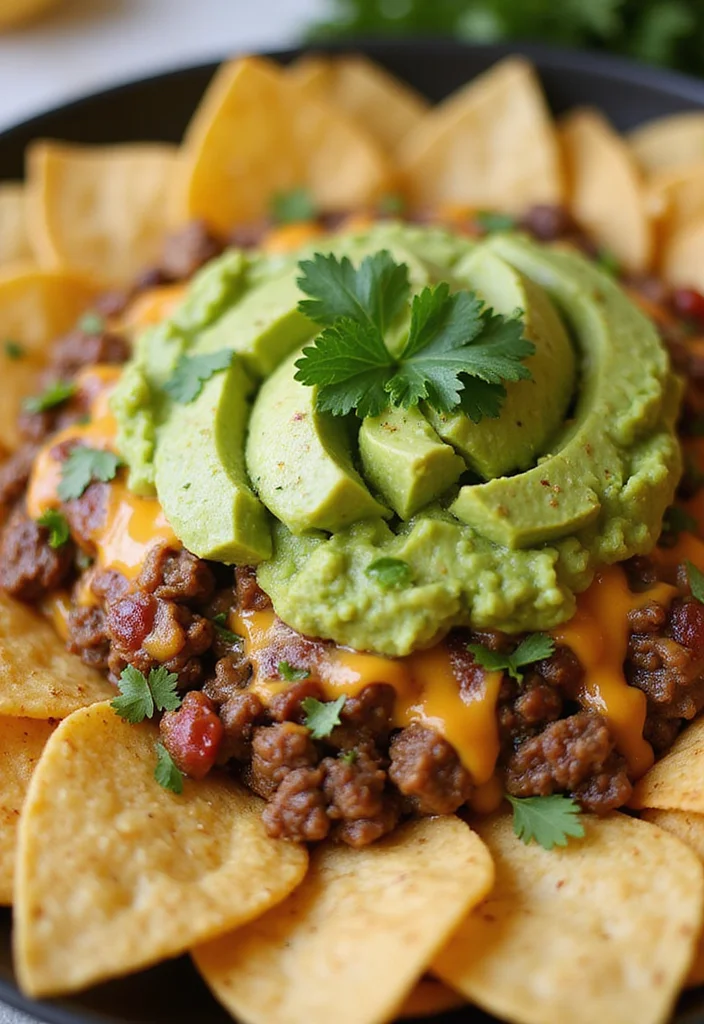 16 Must Try Beef Queso Dip Dishes For Busy Nights - 7. Guacamole Beef Queso Dip