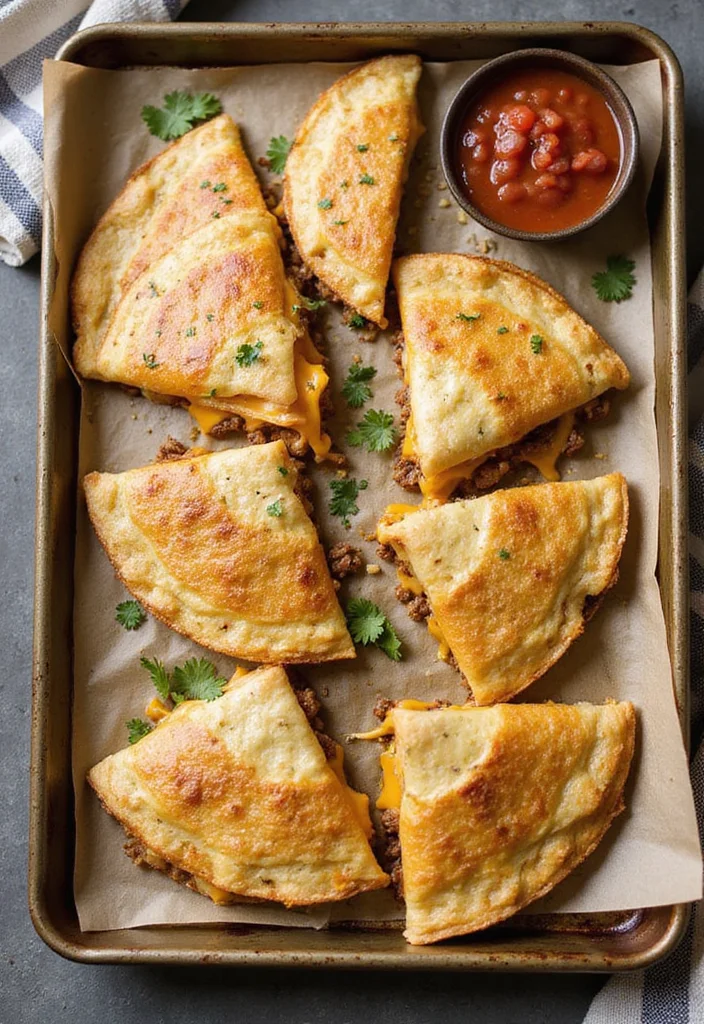 16 Underrated Sheet Pan Quesadillas Beef Recipes Worth Making - 1. Classic Beef & Cheese Quesadillas