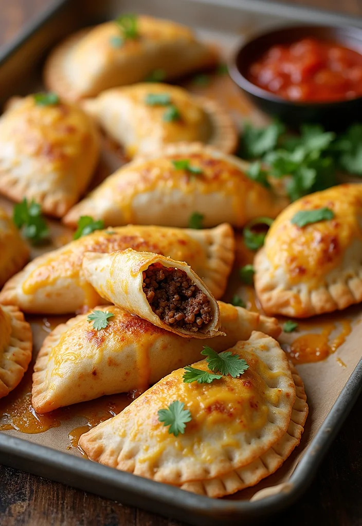 16 Underrated Sheet Pan Quesadillas Beef Recipes Worth Making - 12. Beef & Cheese Empanada Quesadillas