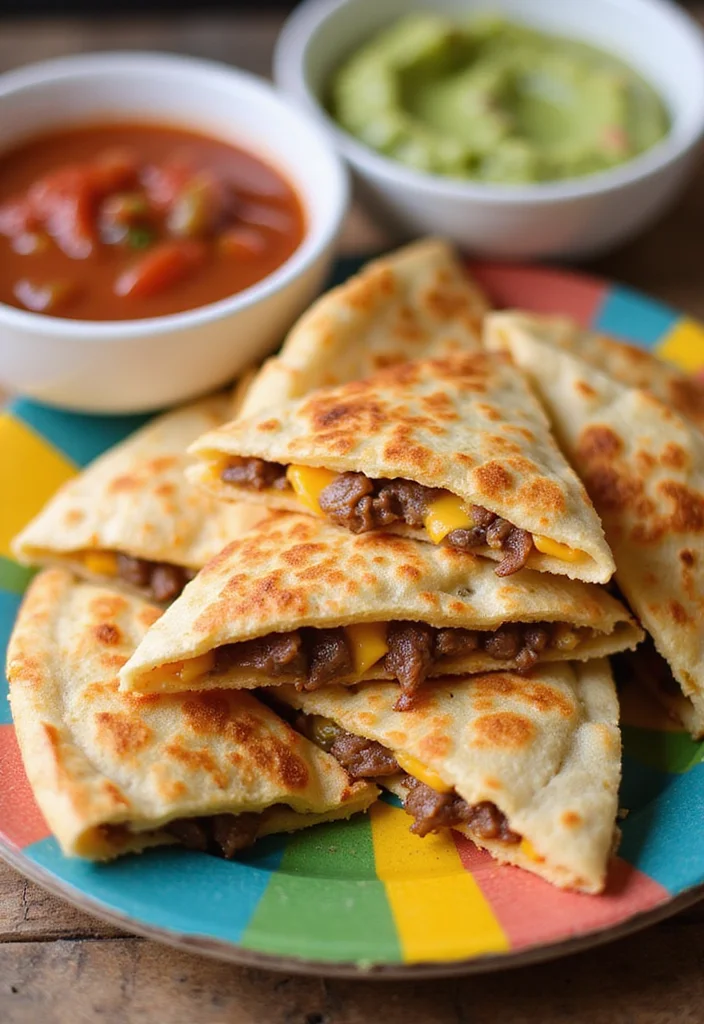 17 Crowd Pleaser Beef And Cheddar Sandwich Ideas You’ll Save Immediately - 7. Beef and Cheddar Quesadilla