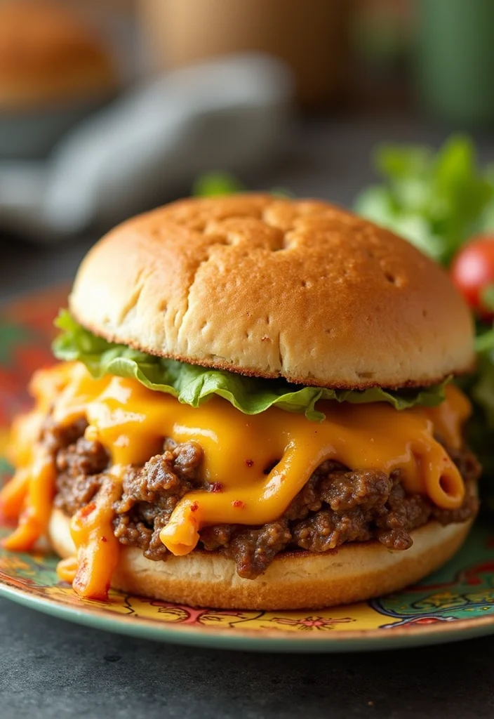 17 Crowd Pleaser Beef And Cheddar Sandwich Ideas You’ll Save Immediately - 8. Beef and Cheddar Pasta Sandwich