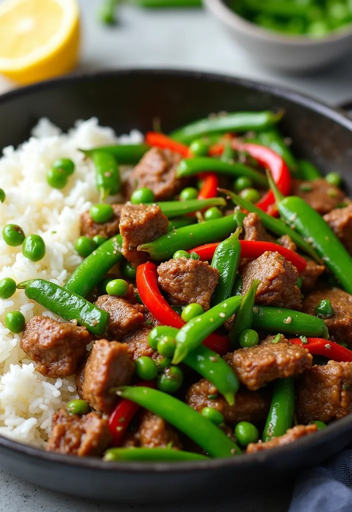 17 Underrated Easy Beef Stir Fry Recipes Worth Making - 12. Beef and Pea Stir Fry