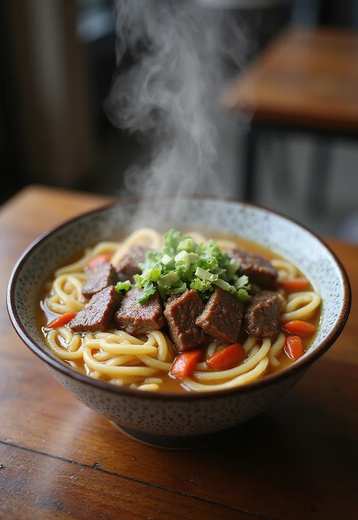 18 Beef Steak Filipino Recipes That Taste Incredible - 13. Beef Lomi (Noodle Soup)