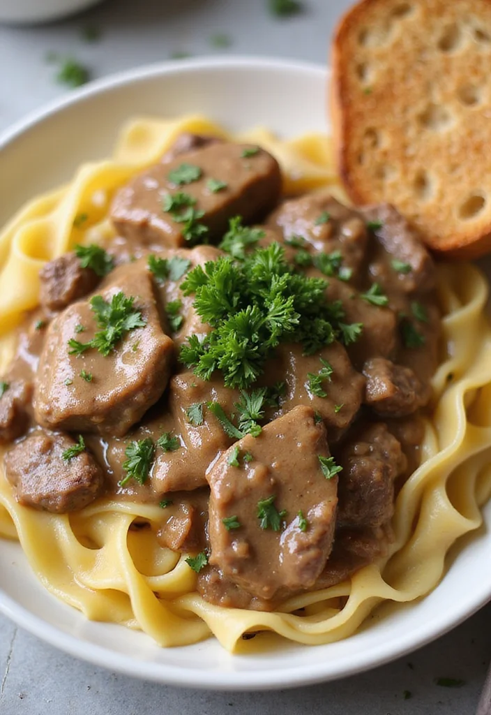 18 Easy Beef Bouillon Meals That Always Impress - 3. One-Pot Beef Stroganoff