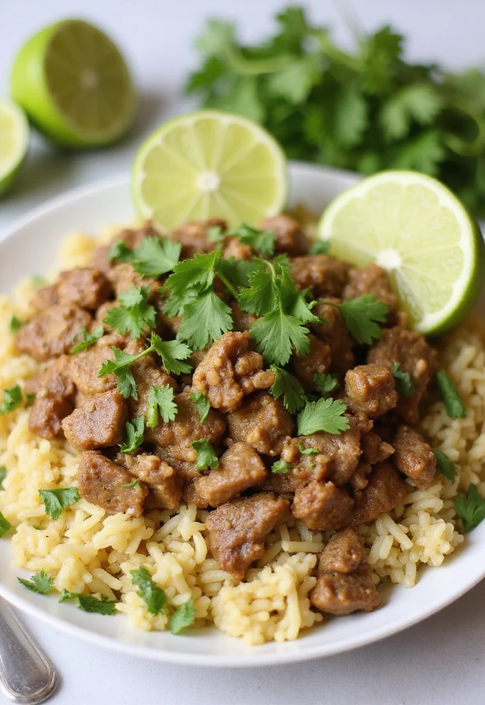 18 Easy Beef Fried Rice Meals That Always Impress - 13. Lime and Cilantro Beef Fried Rice