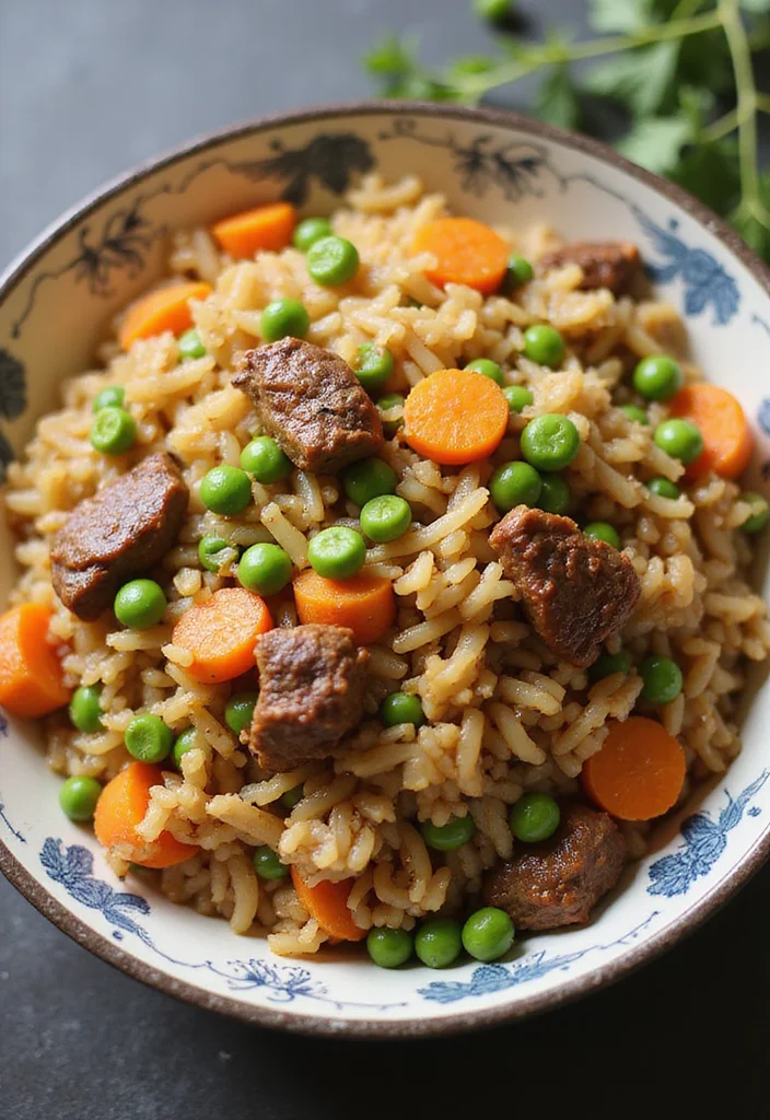 18 Easy Beef Fried Rice Meals That Always Impress - 6. Beef Fried Rice with Peas and Carrots