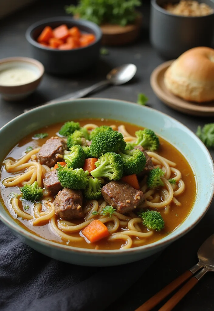 18 Taiwanese Beef Noodle Soup Ideas That Make Dinner So Much Easier - 13. Beef Noodle Soup with Broccoli