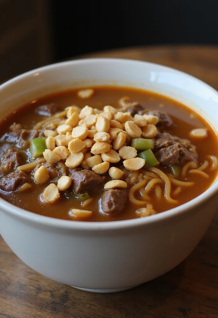 18 Taiwanese Beef Noodle Soup Ideas That Make Dinner So Much Easier - 18. Beef Noodle Soup with Peanuts