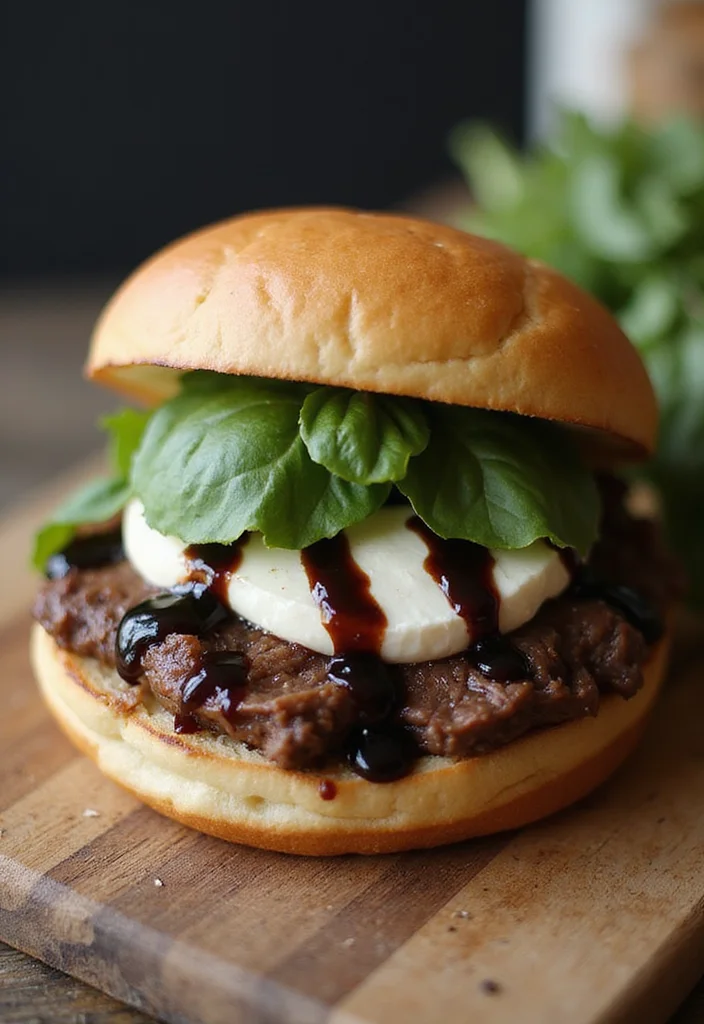 18 Underrated Shaved Beef Sandwich Recipes Worth Making - 14. Shaved Beef and Caprese Sandwich